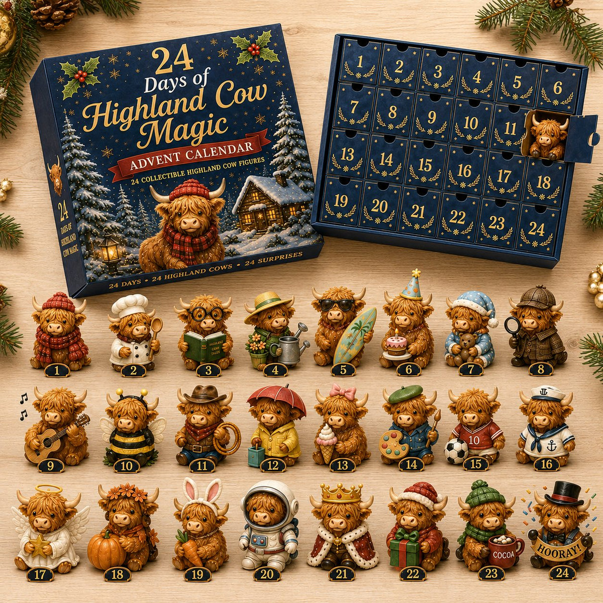 Highland Cow-adventskalender 2026 🐮🎄